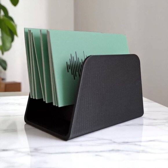 Modern Business Card Holder - 3D Printed - High Quality - Multi-Color - Picture 10 of 15